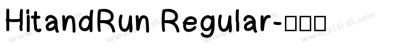 HitandRun Regular字体转换